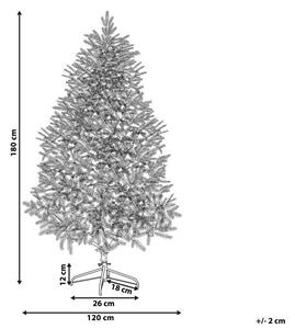 Umelý vianočný stromček 180 cm FORRE (biela). Vlastná spoľahlivá doprava až k Vám domov. 1023179