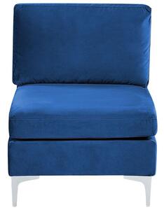 Rohová sedacia súprava s taburetkou Eldridge (parížska modrá) (L). Vlastná spoľahlivá doprava až k Vám domov. 1078799