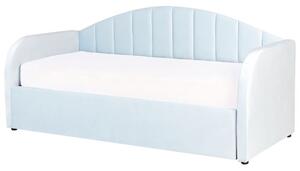 Jednolôžková posteľ 200 x 90 cm Eithan (modrá) (s roštom). Vlastná spoľahlivá doprava až k Vám domov. 1078826