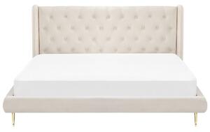 Manželská posteľ 180 cm Flora (béžová) (s roštom). Vlastná spoľahlivá doprava až k Vám domov. 1078977