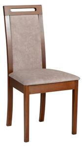 Jedálenská stolička ROMA 6 Tkanina 3B orech svetlý