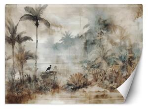 Fototapeta Vintage tropické palmy a rastliny Materiál: Vliesová, Rozmery: 200 x 140 cm