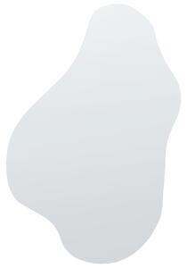 Nástenné zrkadlo strieborné MDF sklo 46 x 76 cm nepravidelný tvar moderný štýl predsieň kúpeľňa