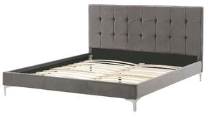 Manželská posteľ 180 cm AMART (sivá) (s roštom). Vlastná spoľahlivá doprava až k Vám domov. 1023423