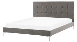 Manželská posteľ 140 cm AMART (sivá) (s roštom). Vlastná spoľahlivá doprava až k Vám domov. 1023421