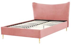 Manželská posteľ 140 cm Chaza (ružová). Vlastná spoľahlivá doprava až k Vám domov. 1080189