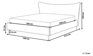 Manželská posteľ 160 cm Chaza (sivohnedá). Vlastná spoľahlivá doprava až k Vám domov. 1080194