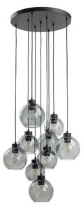 TK Lighting 10208 - Luster Cubus 9xE27, Ø580, grafit/čierna