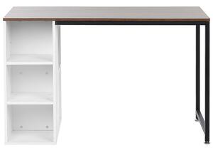 PC stolík DAROSA (tmavé drevo + biela). Vlastná spoľahlivá doprava až k Vám domov. 1023602
