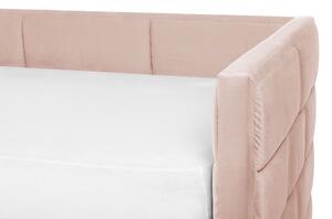 Jednolôžková posteľ 200 x 90 cm Chaza (ružová). Vlastná spoľahlivá doprava až k Vám domov. 1080241