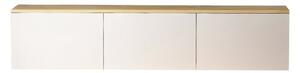 TV stolík v dekore duba v bielo-prírodnej farbe 160x35x32 cm Neon – Kalune Design