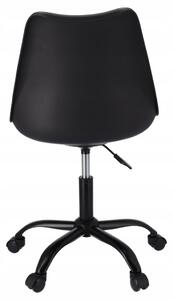 Dekorstudio Detská stolička IGER k písaciemu stolu - čierna s čiernou základňou