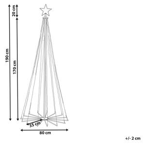 Vianočný stromček 190 cm Ikaza (priehľadná). Vlastná spoľahlivá doprava až k Vám domov. 1080393