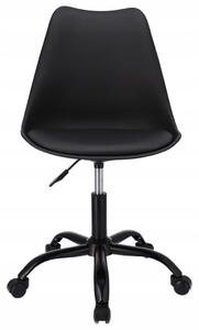 Dekorstudio Detská stolička IGER k písaciemu stolu - čierna s čiernou základňou