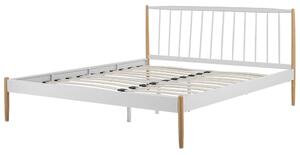 Manželská posteľ 180 cm MARES (biela) (s roštom). Vlastná spoľahlivá doprava až k Vám domov. 1026676