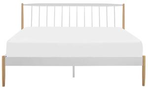 Manželská posteľ 180 cm MARES (biela) (s roštom). Vlastná spoľahlivá doprava až k Vám domov. 1026676