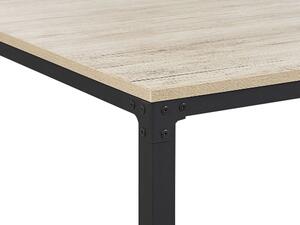 Jedálenský stôl HOKOL (svetlé drevo + čierna) (pre 6 osôb). Vlastná spoľahlivá doprava až k Vám domov. 1026733