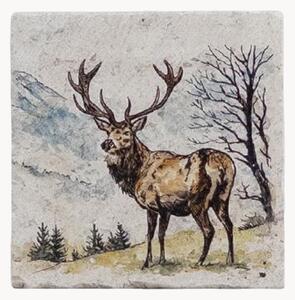 Podložky pod poháre Scenic Stag, 4 ks