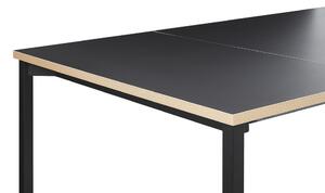 Jedálenský rozkladací stôl 140-190x90 cm Avenera (čierna). Vlastná spoľahlivá doprava až k Vám domov. 1035580