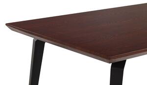 Jedálenský stôl AMASA (tmavé drevo + čierna) (pre 6 osôb). Vlastná spoľahlivá doprava až k Vám domov. 1026757