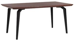 Jedálenský stôl AMASA (tmavé drevo + čierna) (pre 6 osôb). Vlastná spoľahlivá doprava až k Vám domov. 1026757
