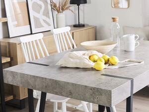 Jedálenský stôl BERINO (sivá) (pre 6 osôb). Vlastná spoľahlivá doprava až k Vám domov. 1026746