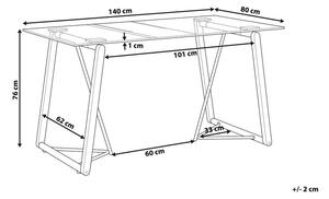 Jedálenský stôl TAMIRA (čierna + sklo) (pre 6 osôb). Vlastná spoľahlivá doprava až k Vám domov. 1026743