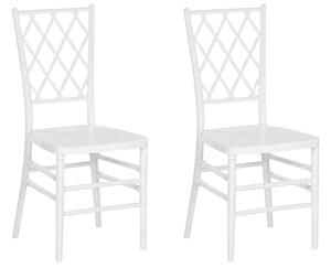 Set 2 ks. jedálenských stoličiek CLARO (biela). Vlastná spoľahlivá doprava až k Vám domov. 1026773