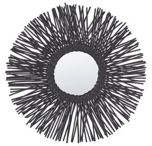 Nástenné zrkadlo Kalza (čierna). Vlastná spoľahlivá doprava až k Vám domov. 1080580