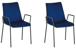 Set 2 ks. jedálenských stoličiek JERSO (modrá). Vlastná spoľahlivá doprava až k Vám domov. 1026794