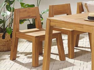 Set 2 ks záhradných stoličiek Livza (svetlé drevo). Vlastná spoľahlivá doprava až k Vám domov. 1080972