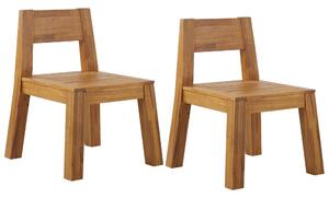 Set 2 ks záhradných stoličiek Livza (svetlé drevo). Vlastná spoľahlivá doprava až k Vám domov. 1080972