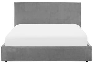 Manželská posteľ 180 cm Lorza (zamatová sivá). Vlastná spoľahlivá doprava až k Vám domov. 1081021