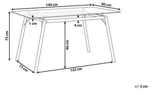 Jedálenský stôl KAMESA (sklo) (pre 6 osôb). Vlastná spoľahlivá doprava až k Vám domov. 1026731