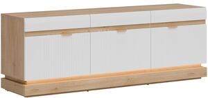 MILTON biela ML01, skrinka pod TV