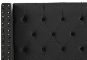 Manželská posteľ 180 cm Lubbka (čierna) (s roštom). Vlastná spoľahlivá doprava až k Vám domov. 1081051