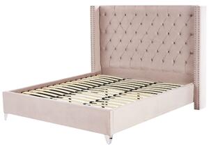 Manželská posteľ 180 cm Lubbka (ružová) (s roštom). Vlastná spoľahlivá doprava až k Vám domov. 1081057