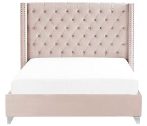 Manželská posteľ 180 cm Lubbka (ružová) (s roštom). Vlastná spoľahlivá doprava až k Vám domov. 1081057