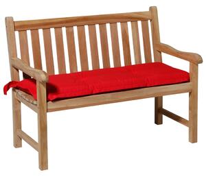 Madison Podložka na lavičku Panama 120x48 cm, červená