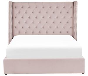 Manželská posteľ 180 cm Lubbka (ružová) (s roštom) (s úl. priestorom). Vlastná spoľahlivá doprava až k Vám domov. 1081070