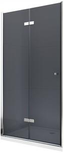 MEXEN LIMA sprchové dvere zalamovacie 90x190 cm 6mm, chróm-dymové 856-090-000-01-40 - MEXEN