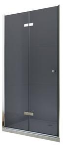 MEXEN LIMA sprchové dvere zalamovacie 90x190 cm 6mm, chróm-dymové 856-090-000-01-40 - MEXEN