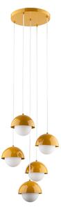 TK Lighting 10268 - Luster Bono 5xG9, Ø320, okrová/biela