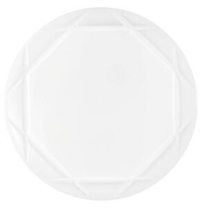 Stropné LED svetlo Elixir, Ø 40 cm, biele, plast,, Biela / opálová, Obývacia izba / jedáleň, Plast, Moderný, Závesné svietidlo