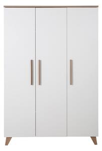 Biela detská šatníková skriňa 118x190 cm – Roba