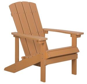 Záhradná stolička s podnožkou Adack (svetlé drevo). Vlastná spoľahlivá doprava až k Vám domov. 1035787