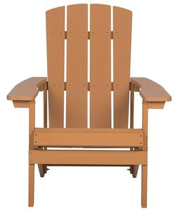 Záhradná stolička s podnožkou Adack (svetlé drevo). Vlastná spoľahlivá doprava až k Vám domov. 1035787