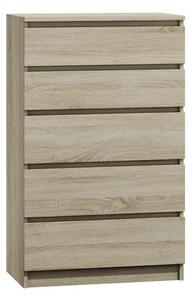 Komoda 5 zásuviek Malva Dub Sonoma