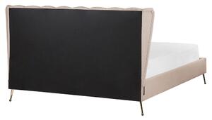 Manželská posteľ 160 cm Mirabell (sivobéžová) (s roštom) (s USB portom). Vlastná spoľahlivá doprava až k Vám domov. 1081445