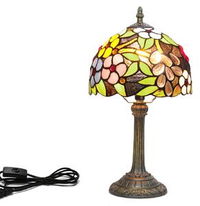 Tiffany stolná lampa Grapes 109 Huizhou Oufu Lighting v.36xš.20, sklo/kov,40W